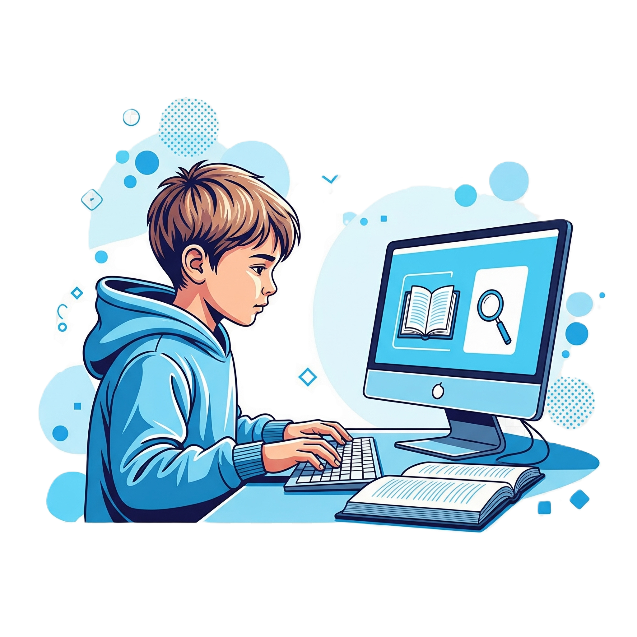 Illustration for the blog home hero section